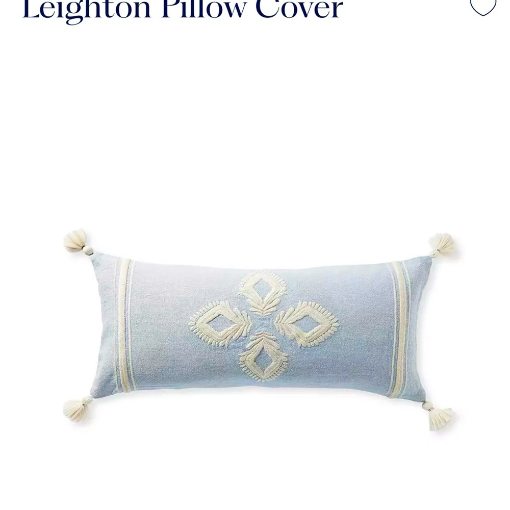 Serena & Lily Leighton Pillow Cover 14 x 30